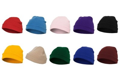 FLEXFIT Heavyweight Beanie Mütze Kappe Strick Meliert Unisex Pastell 1500KC NEU 