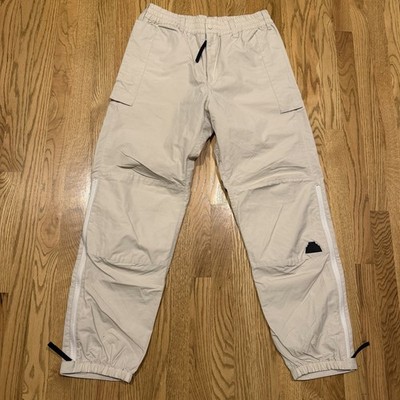 Cav Empt Windbreaker Track Pants Size Large Cream White Zip Ankle Zip pockets