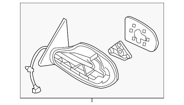 Genuine Nissan Mirror Assembly 96301-JB10E