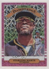 2019 Donruss Optic Diamond Kings Pink Velocity Prizm /199 Starling Marte #24 gg8