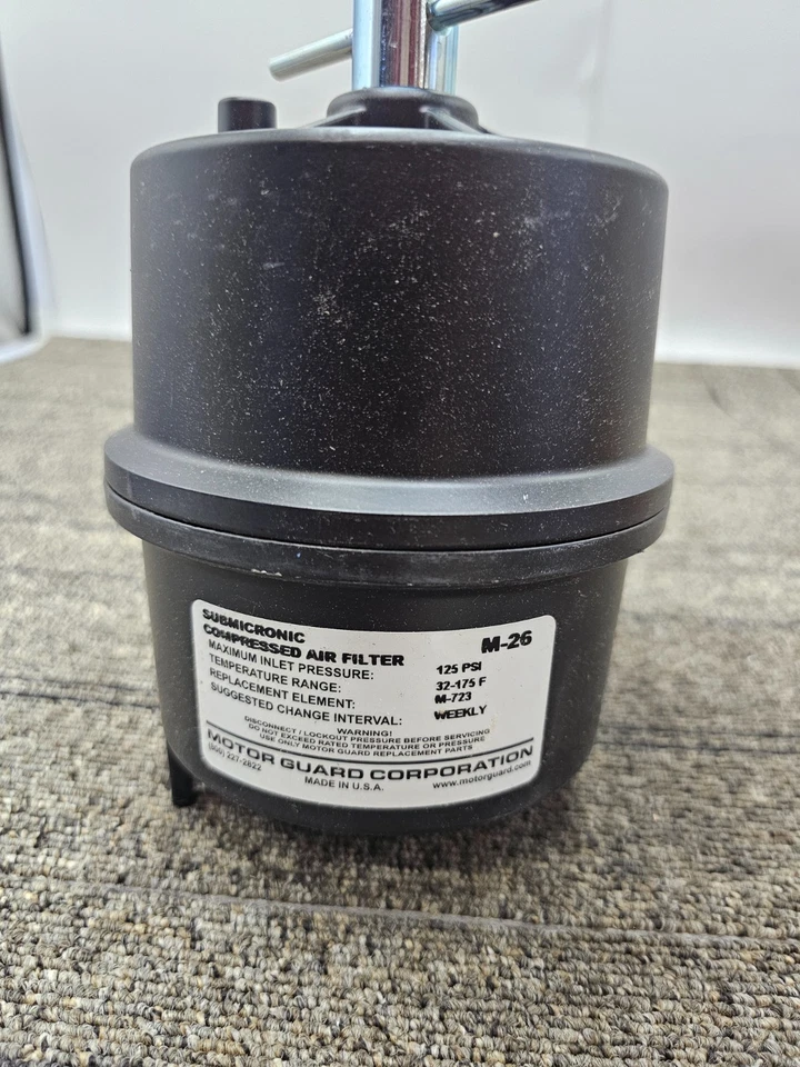 Filtro de aire comprimido submicrónico Motor Guard M-26 para todos los cortadores de plasma Foto 4 de 4