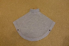 Girls Small JOULES Tess Turtleneck Poncho Sweater  - Gray - NEW