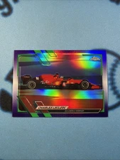 CHARLES LECLERC 2021 TOPPS CHROME F1 PURPLE GREEN REFRACTOR SP MINT! 