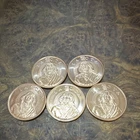 Lakota Lot of 5 Silver Rounds One Troy Ounce .999 Fine Silver Lakota Nation