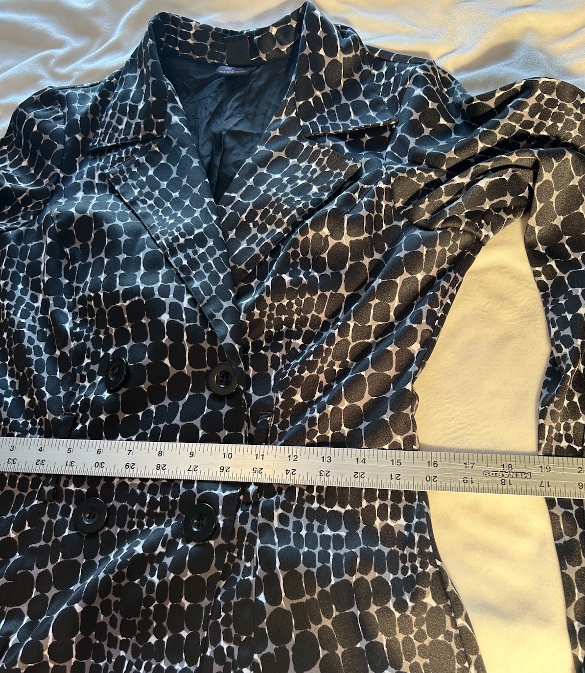 Wrapper Women’s Lightweight Jacket Black Gray Whi… - image 4