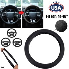 Car Steering Wheel Cover Anti-Slip Silicone Steering Wheel Protector 14-16" USA