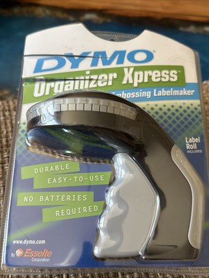 DYMO EMBOSSING LABELMAKER BLACK 3/8'' LABEL ROLL 3D BLACK LABELS NEW