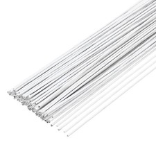 100pcs White Floral Wire Stems Bendable 0.9mm 20 Gauge Florist Wire for Flower