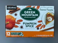EXP, SEE PICS GREEN MOUNTAIN PUMPKIN SPICE COFFEE KCUPS 12CT