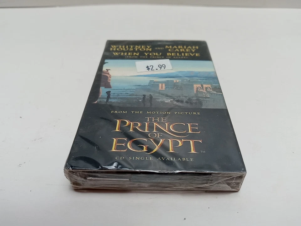 The Prince of Egypt Whitney Houston & Mariah Carey When You Believe Single Cass. - Image 4 of 4