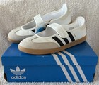 Adidas Samba Jane Womens Trainers White Black Gum UK 8 EU 42 JR1402