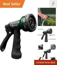 Garden-Hose-Nozzle, ABS Water Spray Nozzle with 7 Adjustable Watering Pattern...