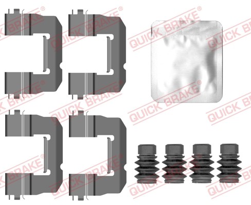 1X Quick Brake 109-0157 ZubehöRsatz Scheibenbremsbelag FüR Opel Vauxhall-image