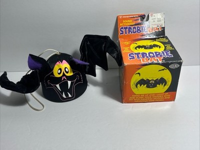TRENDMASTERS Halloween 1991 Strobie Bat With Box - Vintage Halloween Works Great