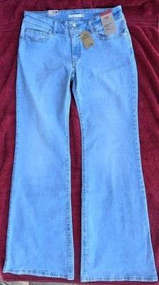 Whoops I Did It Again Levis Superlow Flares Sz 31 X 34