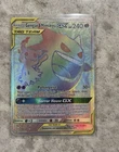 Pokémon TCG Gengar & Mimikyu GX Secret Rare Rainbow Tag Team With A Crease Flaw
