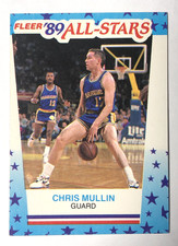 1989-90 Fleer All Stars Sticker CHRIS MULLIN #9 St. John's Golden State Warriors