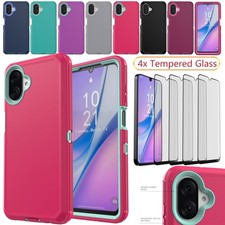 For Samsung Galaxy A07 A17 Shockproof Phone Case Hard Cover w/ Screen Protector