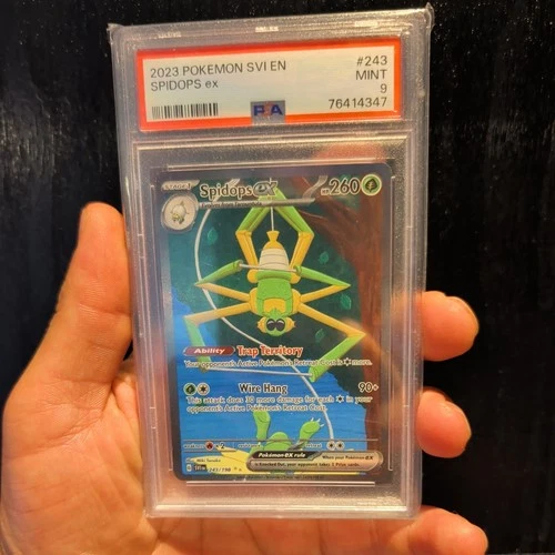 Pokemon TCG Spidops ex 243/198! Scarlet & Violet Base Set! PSA 9!