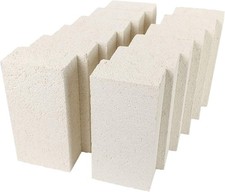Insulating Fire Brick, 2300F Rated, 12-Pack, 9" x 4.5" x 2.5", 3123T 12 Pack 