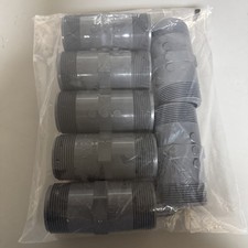 LASCO 215-040 1-1/2 x 4 Schedule 80 PVC Pipe Nipples MPT x MPT USA LOT OF 7
