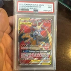 PSA 9 Charizard & Braixen 212/236 Cosmic Eclipse FA Tag Team GX Pokemon TCG Card
