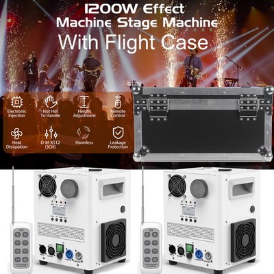2PCS 800W Cold Spark Machine Flight Case Firework Machine kits DJ Stage Effect