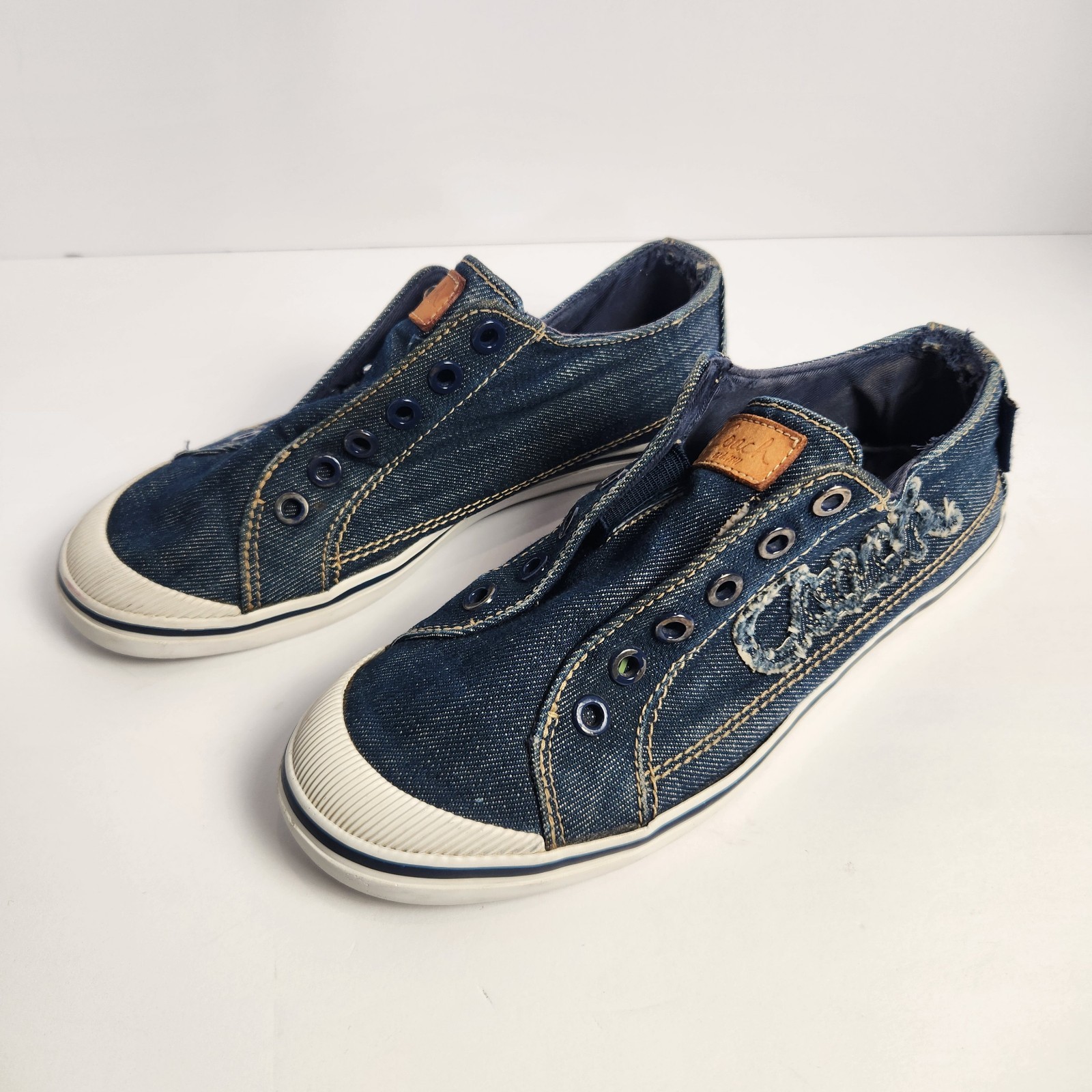 Coach Women's Denim Flat Sneakers Size 6B