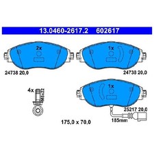 Satz Bremsbeläge 24152027 Bremsklötze vorne für Cupra Ateca KH7 Formentor KM7