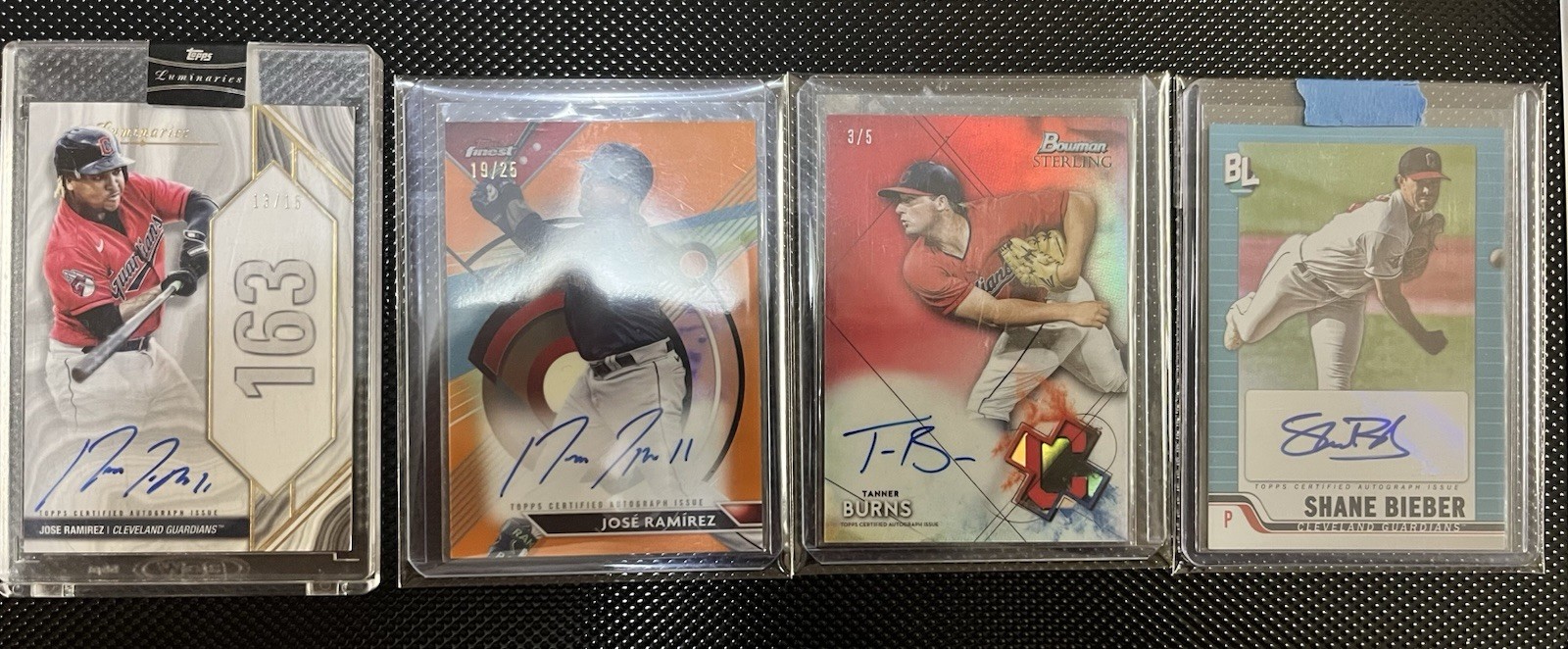 Cleveland Guardians/Indians Lot Of 19 Autos