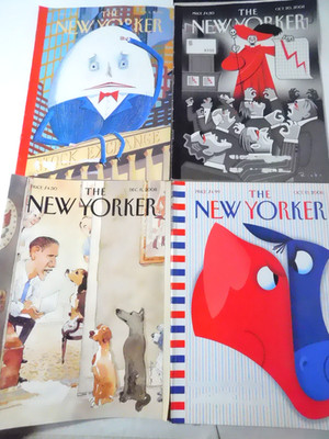 Lot of 4 2008 NEW YORKER Magazines