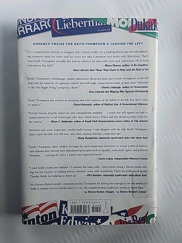 LEAVING THE LEFT by Thompson, Keith 2006 First Edition First Printing - Picture 2 of 3