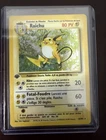 Raichu 14/102 Base Set 1st Edition Holo Rare French 1999 WotC Pokémon TCG