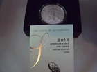 2014 w burnished uncirculated silver eagle