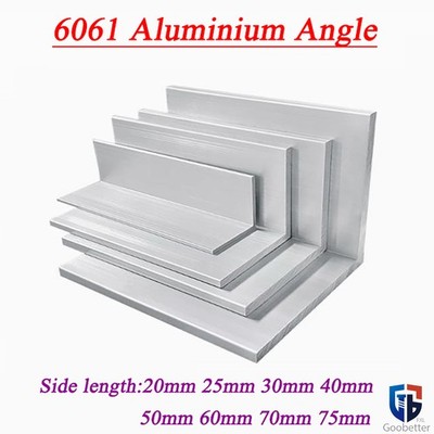 ALUMINIUM ANGLE 20mm 25mm 30mm 40mm 50mm 60mm 70mm 75mm Equal Angle Length 500mm