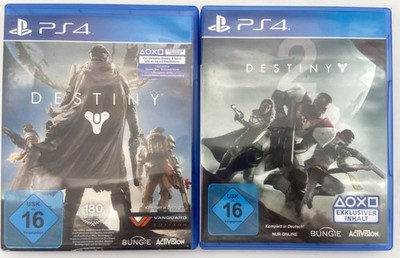 Destiny 1 + 2 Bundle PS4 PAL CIB Deutsch Bungie Activision Shooter