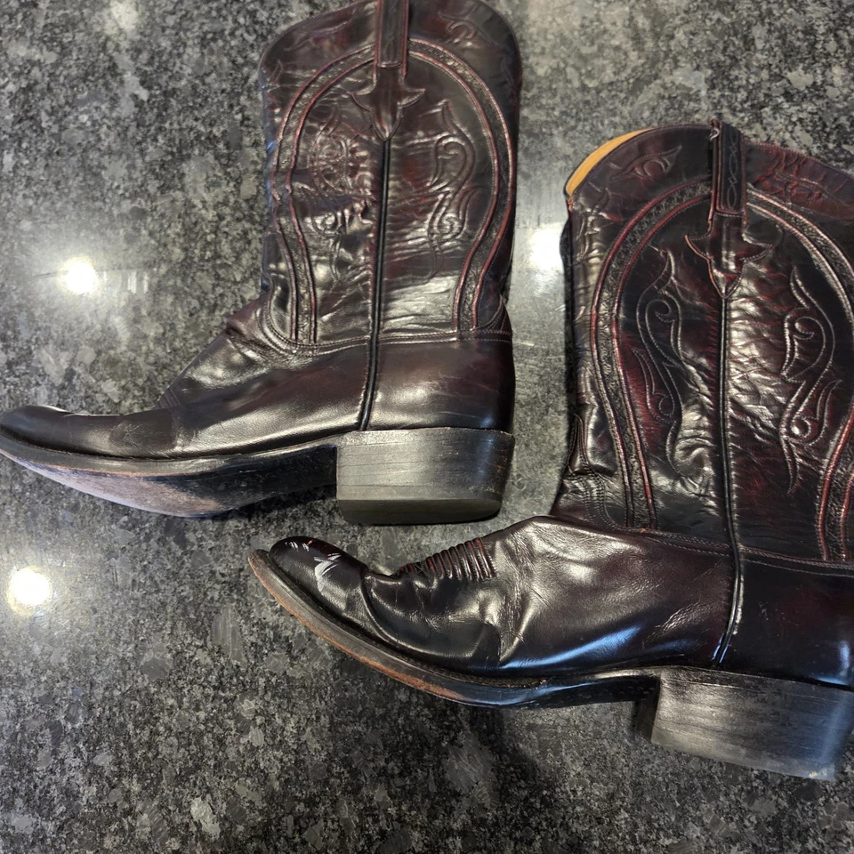 Lucchese Cowboy Boots 11 EE - Image 3 of 4