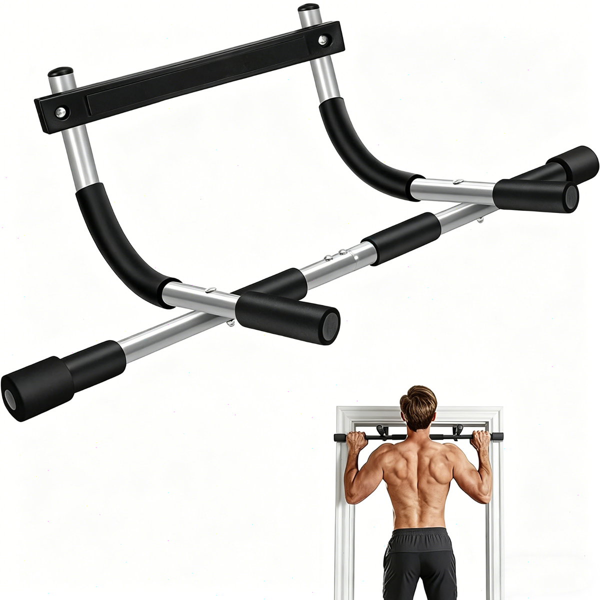 DOORWAY CHIN UP BAR PULL UP BAR SIT UP MULTI-FUNCTION HOME GYM | eBay