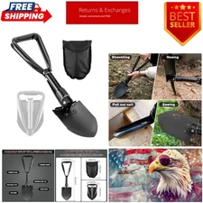 Compact Folding Mini Shovel - 18.5'' High Carbon Steel Trowel for all Adventures