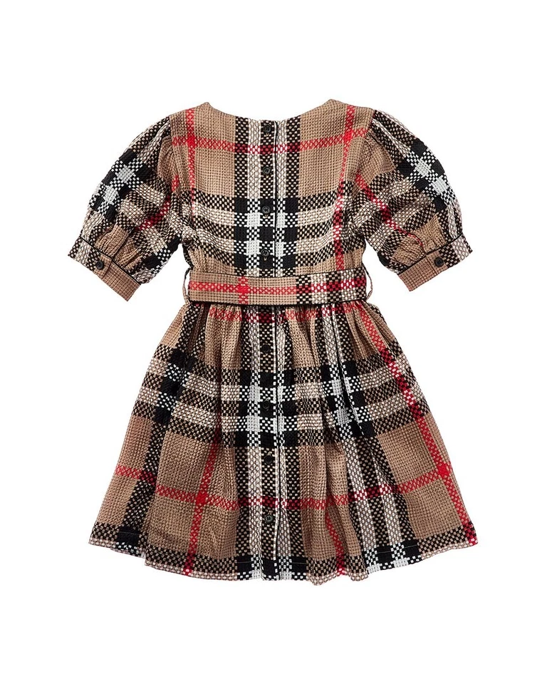 Vestido Burberry vintage a cuadros mezcla de seda Foto 2 de 2