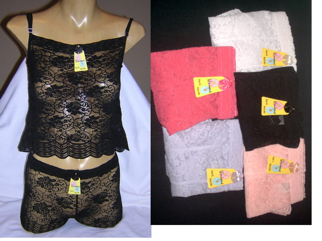 ワンピース AIRY SHEER LACE CAMISOLE M Sexy Lace Sheer Camisole Set; Two Piece, Lingerie Cami | eBay