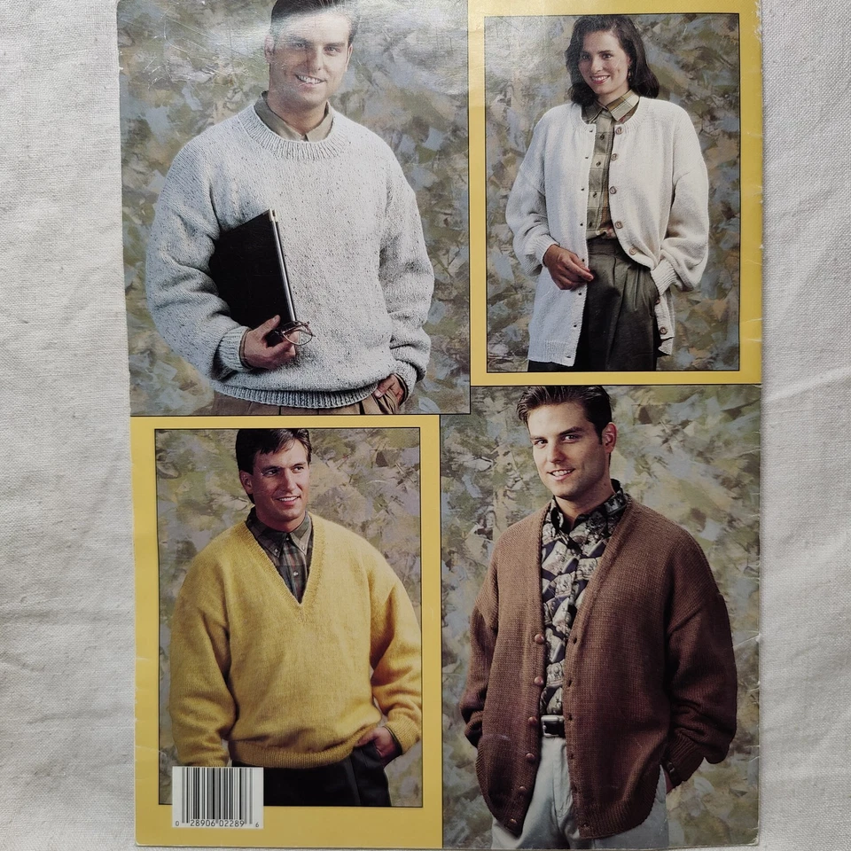 1992 BASIC PULLOVERS & CARDIGANS Leisure Arts Leaflet 2289 KNITTING & CROCHET - Image 2 of 4