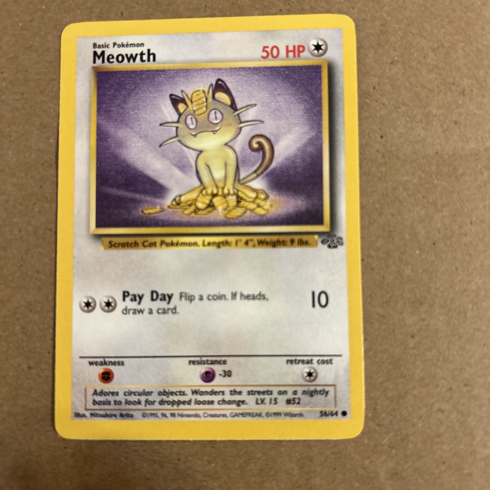 Pokémon TCG Meowth Jungle 56/64 Regular Common NM 💎💎