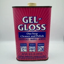 Gel-Gloss One Step Cleaner & Polish 16oz Can For Fiberglass and Marble - Full