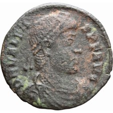 364 - 378 A.D Eastern Roman Empire Valens Bronze AE3 Coin Thessalonica (MO641-)