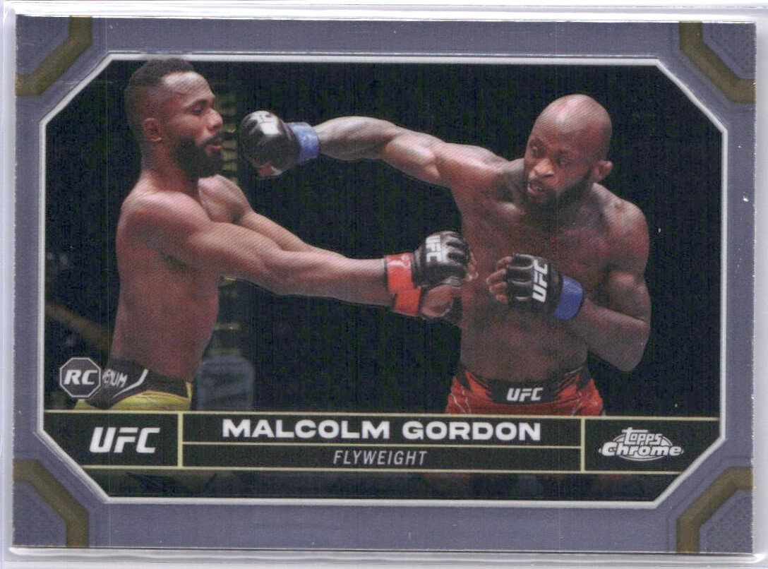 Malcolm Gordon Rookie RC 2024 Topps Chrome UFC Base #196