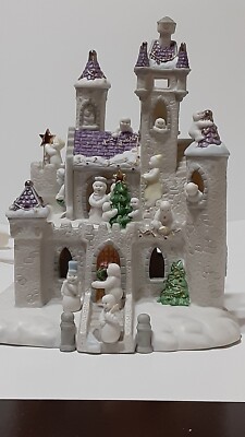Vintage Lenox Snowman Lighted Castle. (Retired) | eBay
