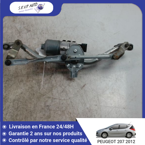 Mécanisme D'essuie-glace Avant Pour Peugeot 207 Phase 1 - Référence 6405CH - Occasion