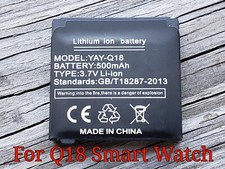 3.7V 500mAh Rechargeable Li-ion Polymer Replacement Battery For Q18 Smart Watch