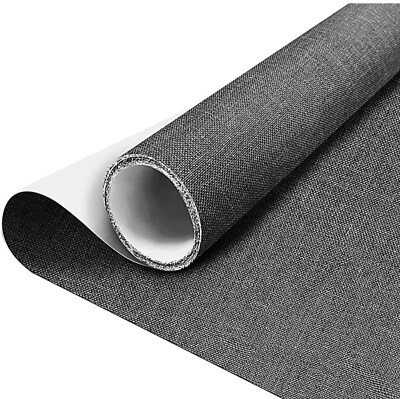 Toppe Autoadesive per Tessuti, Patch per la riparazione dei bagagli, Toppe di Riparazione per Tessuti di Lino, per Divani, Sedie da Ufficio, Testiere, Riparazione di Buchi, Grigio